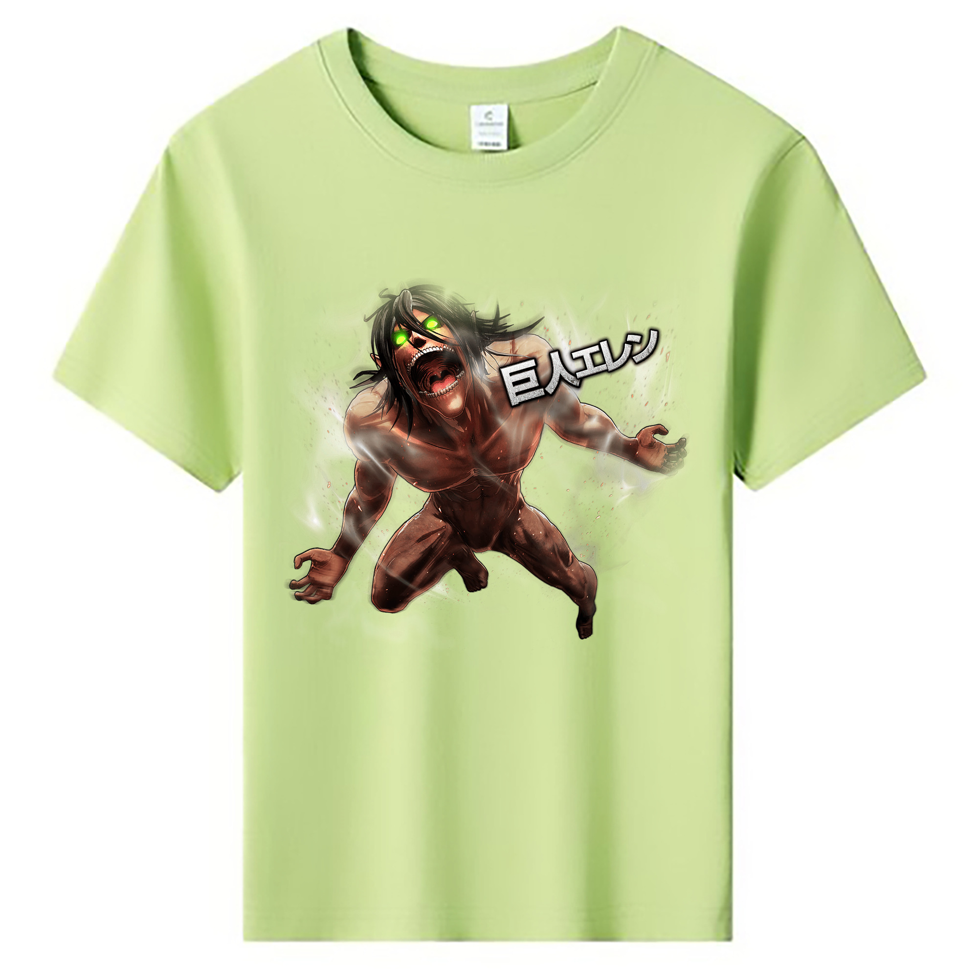 （画像用） 進撃の巨人 Attack on Titan 綿100％キッズTシャツ（フロントプリント）